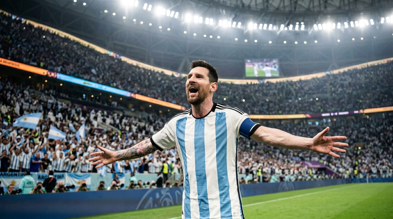 Messi World Cup top scorer after historic Argentina goal